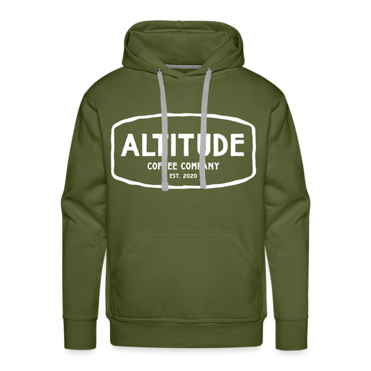 Classic Border Hoodie - olive green